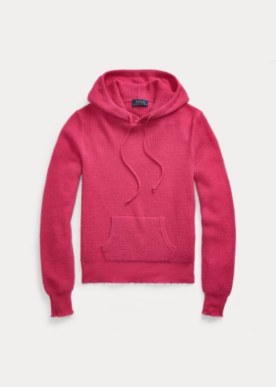 Women's Polo Ralph Lauren Waffle-Knit Cashmere Hoodies | 306458FGX